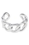 St. Moran Chunky Curb Link Cuff Bracelet In Silver