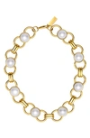 ST. MORAN FRESHWATER PEARL STATION NECKLACE