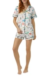 Bedhead Pajamas Printed Organic Cotton Jersey Shorty Pajama Set In Just Married