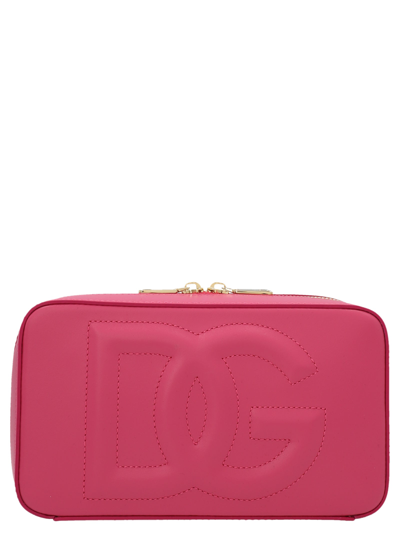 Dolce & Gabbana Logo Crossbody Bag Crossbody Bags In Pink