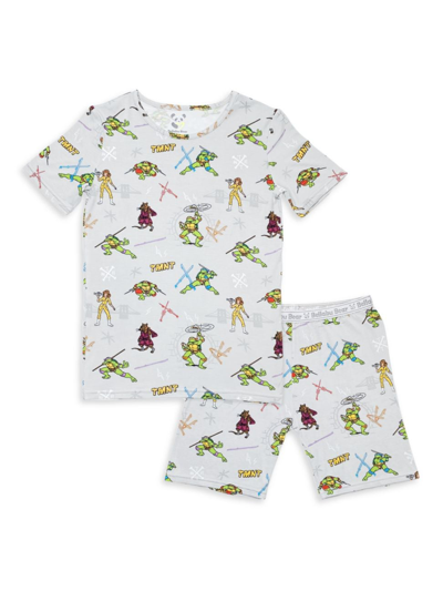 Bellabu Bear Baby Girl's, Little Girl's & Girl's Teenage Mutant Ninja Turtles Pajama Short Set In Neutral