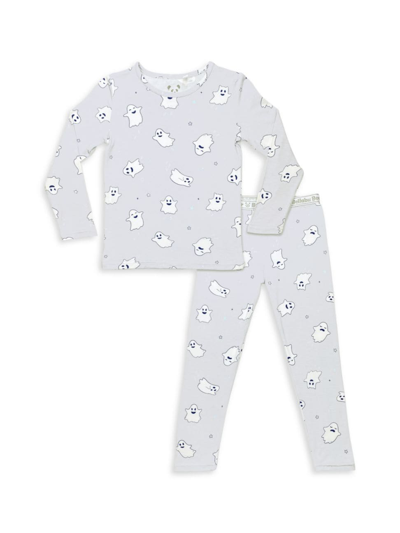 Bellabu Bear Baby Girl's, Little Girl's & Girl's Ghastly Ghosts Graphic Pajamas In Blue