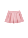 Monnalisa Viscose Mini Skirt With Rhinestones In Rosa Fairy Tale