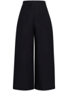 Marni High Waisted Straight Leg Pants In Black