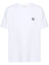 Maison Kitsuné Maison Kitsune Fox Head Patch T Shirt White In White