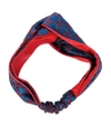 GUCCI Blue/Red GG Supreme Print Headband,GUC36P533RBLOS