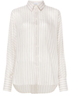 Brunello Cucinelli Hemd Aus Einem Baumwollgemisch In Nude & Neutrals