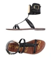 Sam Edelman Flip Flops In Black