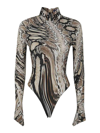 MUGLER BODY WITH SNAKESKIN EFFECT