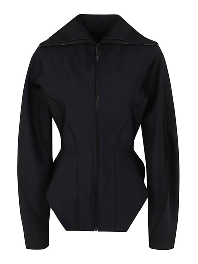 Mugler Ve0291 Coat Clothing In Black