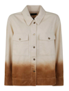 Alanui Bright Hues Cotton Twill Overshirt In White