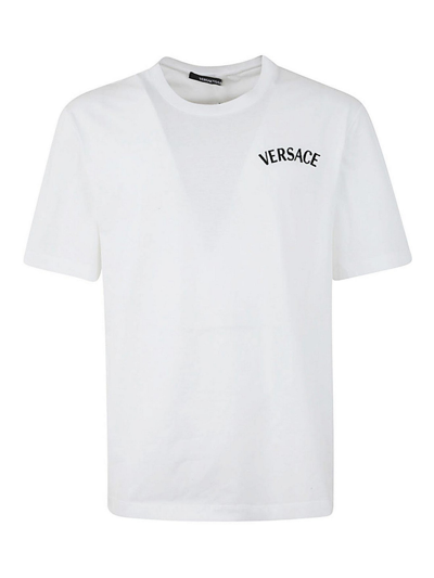 Versace T-shirt With Logo In White
