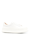 Jil Sander White Low-top Platform Sneakers In White