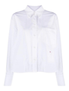 Victoria Beckham White Regular Solid Shirt In White