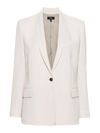 Theory Single-breasted Shawl-lapels Blazer In White