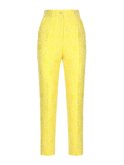 DOLCE & GABBANA PANTALÓN CASUAL - AMARILLO