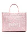 VERSACE LARGE TOTE EMBROIDERY JACQUARD