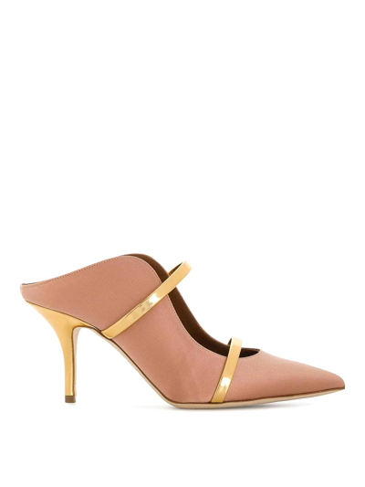 Malone Souliers Leather Mules In Nude & Neutrals