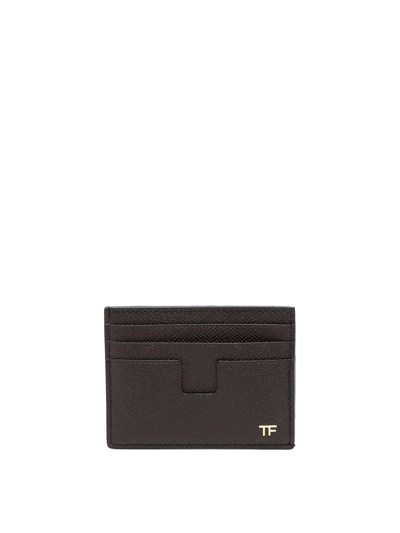 Tom Ford Card Holder In Brown