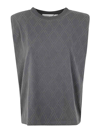 Golden Goose Studded Tshirt In Grey