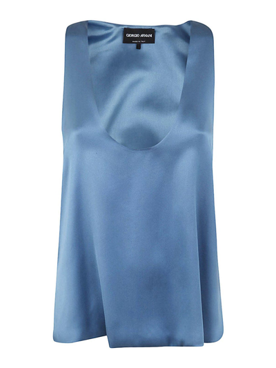 Giorgio Armani Top Clothing In Azul