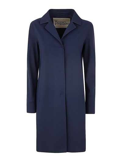 Herno Classic Trench Clothing In Blue