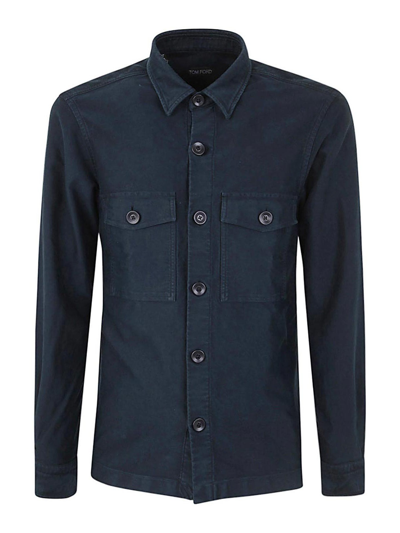 Tom Ford Casual Shirt Clothing In Azul