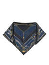 VERSACE TRIANGLE STOLE WITH NAUTICAL PRINT