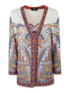 Etro Floral-print Silk Jacket In Multicolour