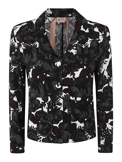 N°21 Floral-print Shirt In Multicolour