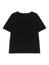Joseph Rubin Crepe-de-soie Silk T-shirt In Black