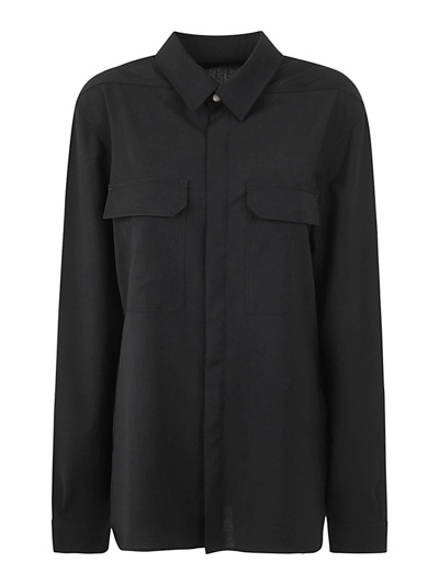 Rick Owens Outershirt In Black