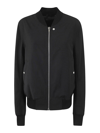Rick Owens Man Jacket Black Size 38 Cotton, Silk, Virgin Wool In Negro