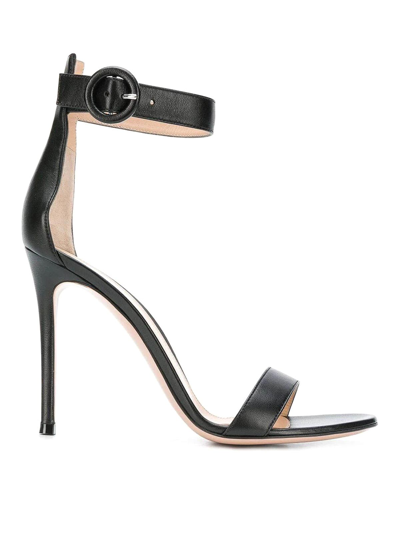 Gianvito Rossi Portofino 105 Sandals In Negro