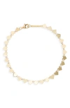 Lana Laser Heart Chain Bracelet In Yellow Gold