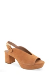 Aerosoles Cornelia Slingback Platform Sandal In Cipria