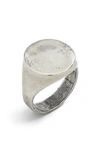 Degs & Sal The Basic Sterling Silver Signet Ring In Silver