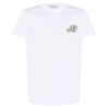 Moncler Double Logo-patch Cotton T-shirt In White