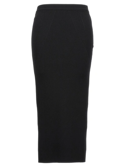 ALEXANDER MCQUEEN ALEXANDER MCQUEEN RIBBED MIDI SKIRT