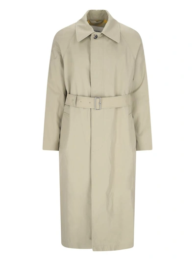 Burberry Single-breasted Trench Coat In Beige