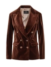 Etro Double-breasted Velvet Jacket With Button Details And Tailored Fit In Red