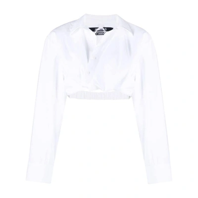 Jacquemus Woman Shirt White Size 6 Cotton