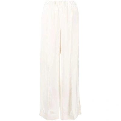 Jil Sander Track Inspired Relaxed Trouser Double With Drawstring In Avorio