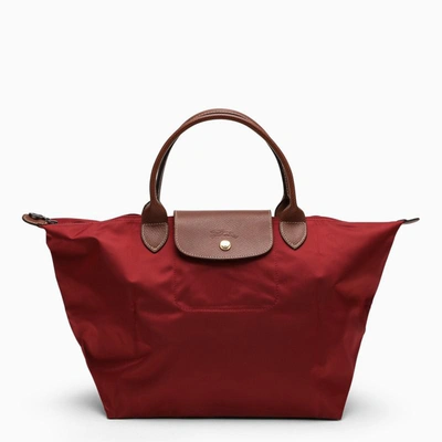 Longchamp Le Pliage Original M Bag In Red