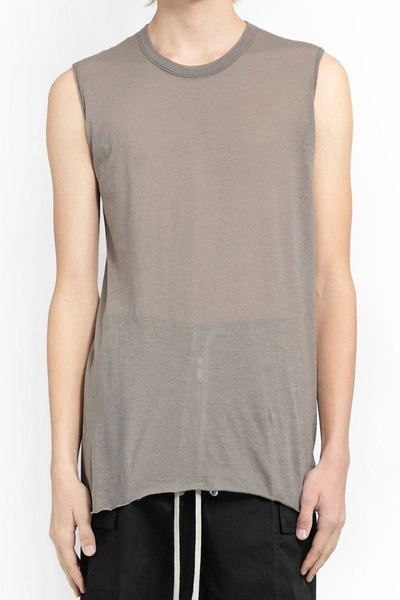 Rick Owens Tank Tops In Brown