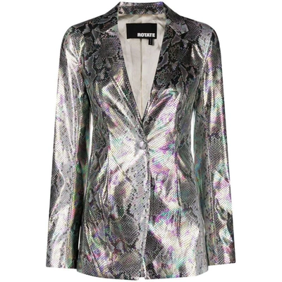 Rotate Birger Christensen Rotate Jackets In Silver/purple