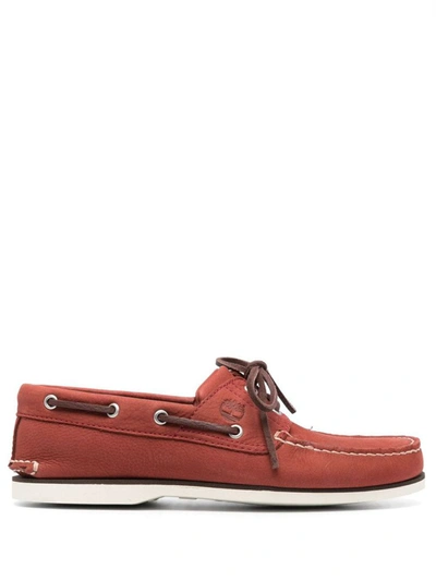 Timberland Calf-leather Boat Shoes In Dh91 Cowhide