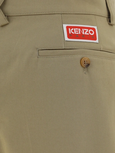 Kenzo Bermuda Shorts In Dark Beige