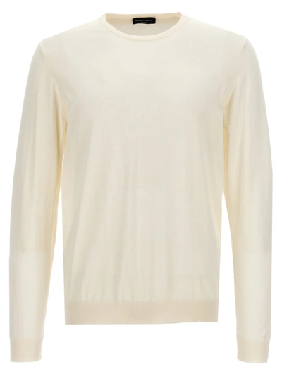Roberto Collina Cotton Sweater In White