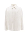VALENTINO COTTON JACKET WITH FRONTAL V DETAIL